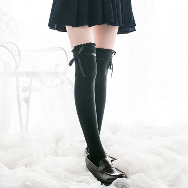 Japanese Cos Lace High Thigh Socks 4