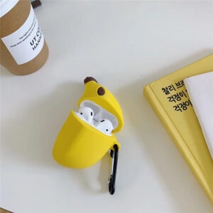 Süße 3D-Bananen-Silikon-AirPods-Hülle Airpods kawaii