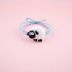 Cute Cartoon Little Sheep Hair Ring Girls kawaii