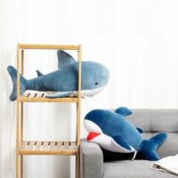 Kawaii Blue Shark Doll Plush Toy blue kawaii