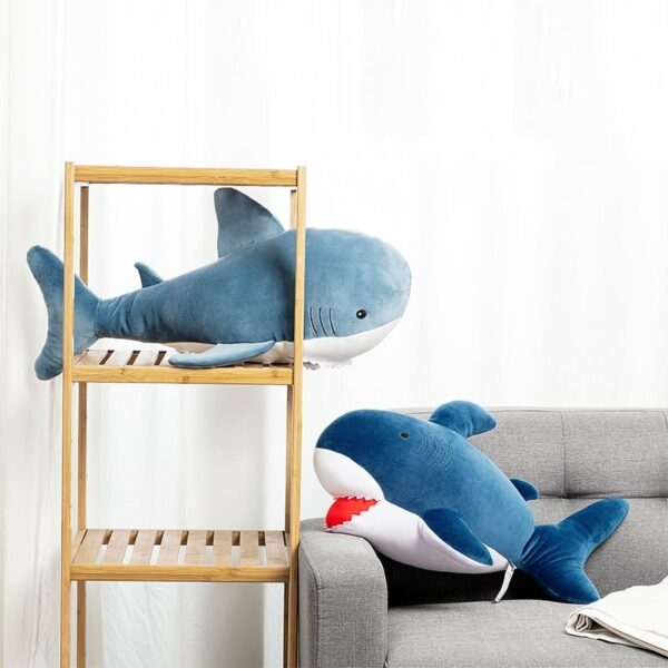 Kawaii Blue Shark Doll Plush Toy 1