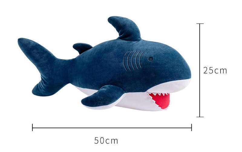 Muñeco de peluche Kawaii Blue Shark 6