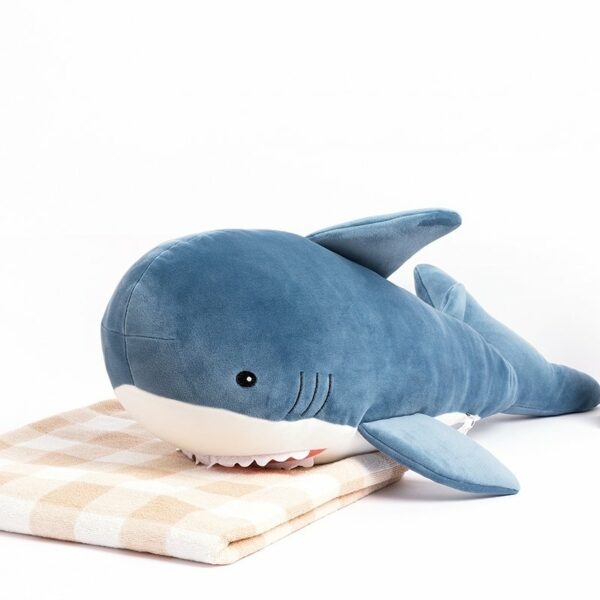 Kawaii Blue Shark Doll Plush Toy 4