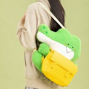 Kawaii Green Small Crocodile Doll Backpack Crocodile kawaii