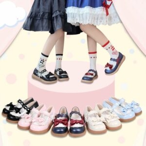 Chaussures Lolita plates colorées originales Kawaii Lolita kawaii