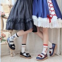 Kawaii originele Colorblock platte Lolita schoenen Lolita kawaii