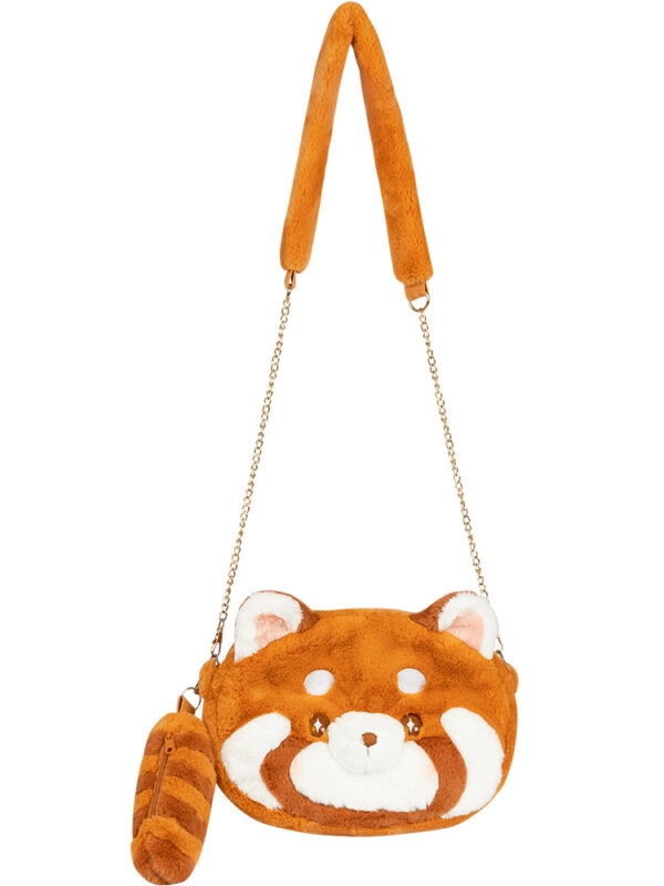 Kawaii Plush Red Panda Crossbody-väska Crossbody-väska kawaii