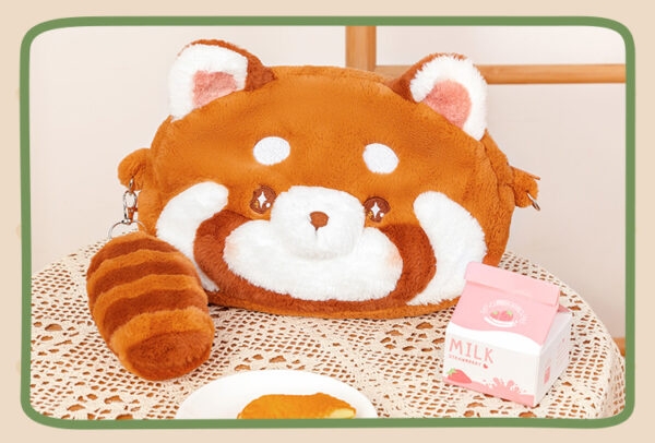 Kawaii pluszowa czerwona panda torba na ramię Torba na ramię kawaii