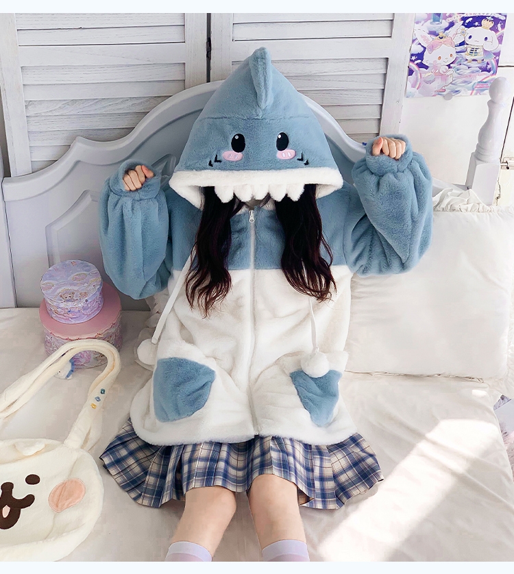 Cute Kawaii Shark Hoodie