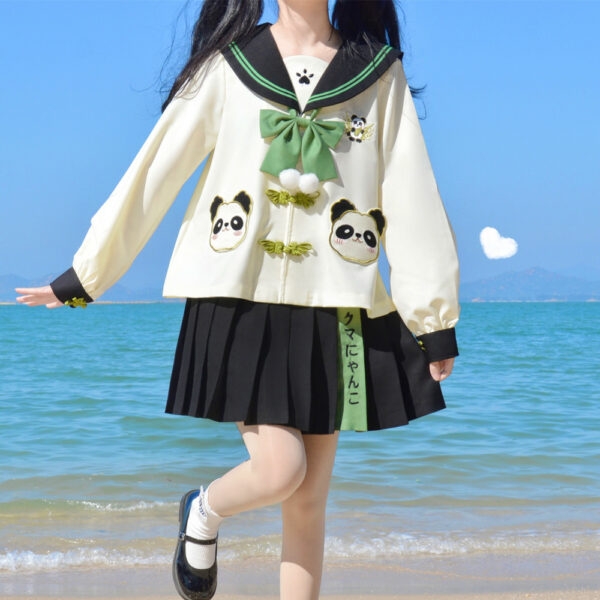 Original Söt Panda JK Uniform Suit Söt kawaii