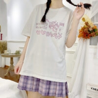 T-shirt nera originale Soft Girl E-Sports Girl Kawaii nero