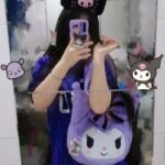 Cute Kuromi Plush Shoulder Bag