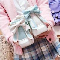 Sapatos de cano alto de coelho de orelhas compridas fofos rosa japonês Kawaii fofo