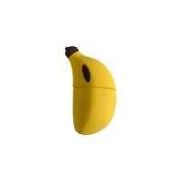 Linda funda de silicona para AirPods con diseño de plátano en 3D Airpods kawaii