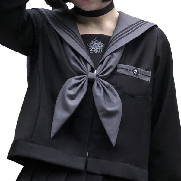 Origineel Japans zwart JK matrozenuniformpak Zwarte kawaii