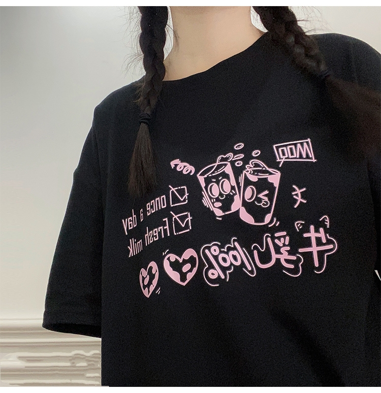 Original Soft Girl E-Sports Mädchen Schwarzes T-Shirt