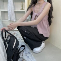 Soft Girl Style Star Print High Waist Straight-Leg Jeans High Waist kawaii