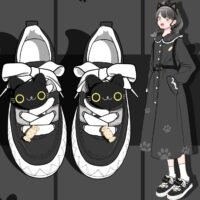 Ulzzang All-match Black Low-top Canvas Shoes All-match kawaii