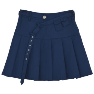 Blue All-match High Waist A-line Skirt A-line Skirt kawaii