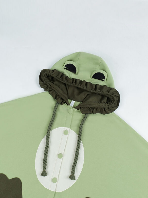 Śliczny oryginalny płaszcz żaby Kawaii żaba