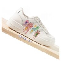 Zapatillas de deporte dulces con estrellas de dibujos animados zapatos de tabla kawaii