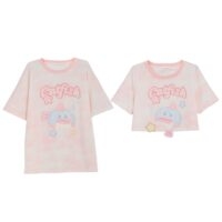Kawaii Pink Fat Fish T-Shirt Süßes Kawaii