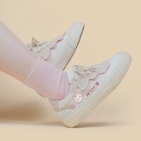 Kawaii-Rosa-Sneaker im japanischen Stil All-Match-Kawaii