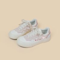 Kawaii rosa sneakers i japansk stil All-match kawaii