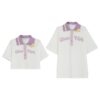 Kawaii Purple 3D Graphic Polo T-shirt