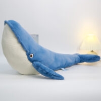 Brinquedo de pelúcia de baleia grande e fofo presente de aniversário kawaii