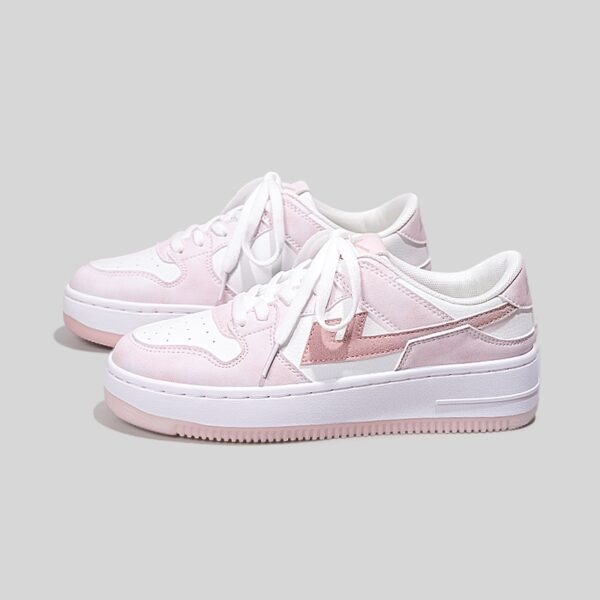 Zomerse zoete platform roze sneakers 5