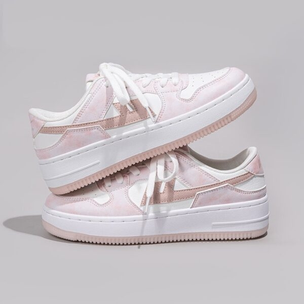 Zomer zoete platform roze sneakers 1