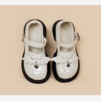 Japanska Mary Jane läderskor japansk kawaii