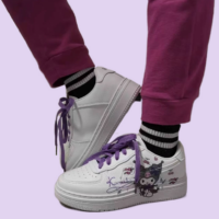 Kawaii Purple Kuromi Low Top Sneakers Kuromi kawaii