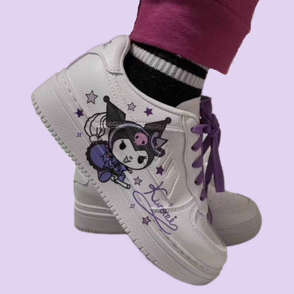 Kawaii Purple Kuromi Low Top Sneakers 5