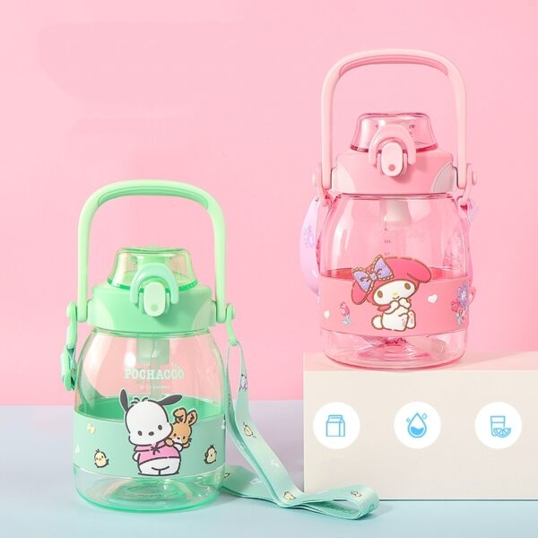 Симпатичная портативная бутылка для воды большой емкости с персонажем Sanrio Циннаморолл каваи
