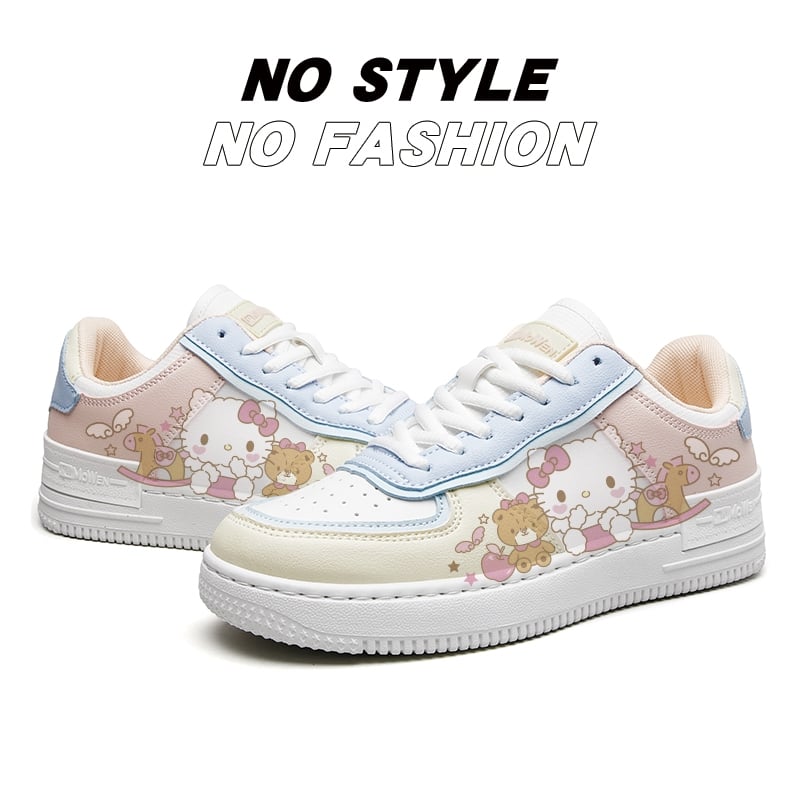 Hello Kitty Sneaker Girl Casual Trendy Shoes Women Kawaii Canvas Flat