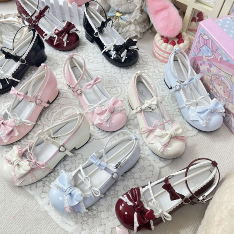 Kawaii lief meisje roze Lolita schoenen