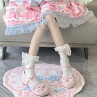 Kawaii Sweet Girl Pink Lolita Shoes Cute kawaii