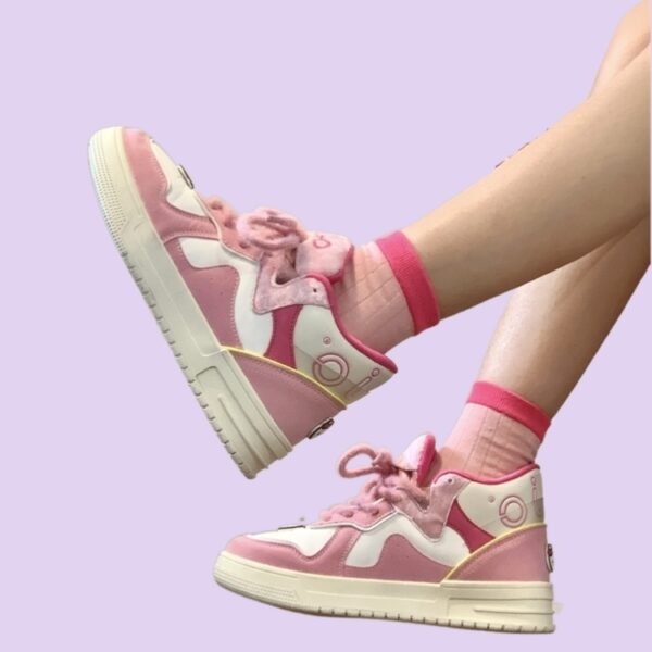 Summer Sweet Pink All-match High-top Sneakers All-match kawaii