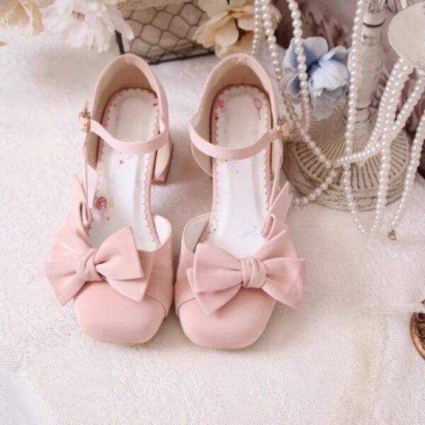 Zoete hartholle Lolita-sandalen met hoge hakken Hart kawaii