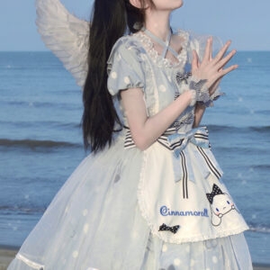 Conjunto de falda lolita con estampado de personajes Sanrio de estilo dulce alicia kawaii