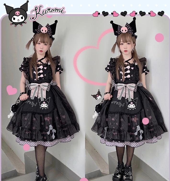 Sweet Style Sanrio Character Print Lolita Kjol Set