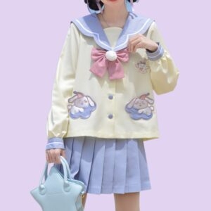 Kawaii Cartoon Rabbit JK Skirt Uniform Set Jk kawaii