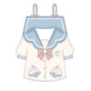 Conjunto de uniforme de saia JK de coelho de desenho animado Kawaii