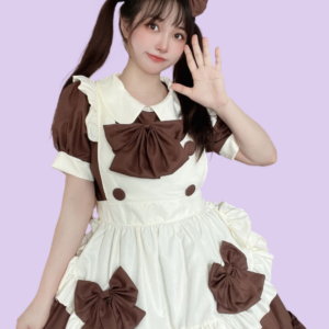 Kawaii Chocolate Lolita Maid Dress chocolate kawaii