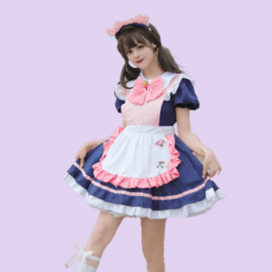 Japanese Blue Maid Lolita Dress