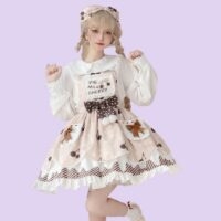 Kawaii urocza i słodka spódnica w stylu Lolita JSK Kawaii JSK
