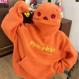 Rolig Halloween-tröja för orange pumpa