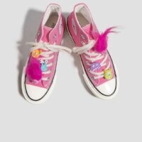 Zapatos de lona altos informales rosas estilo Ins otoño kawaii